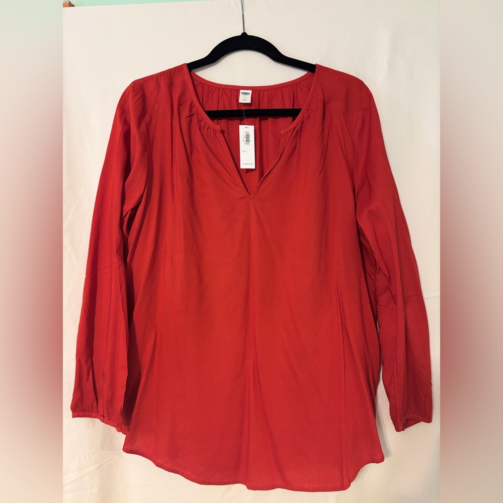 Old Navy Women's Vibrant Orange Blouse
